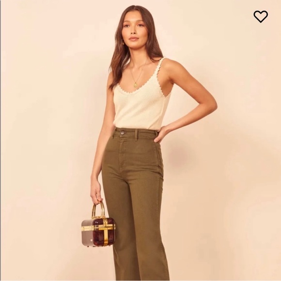 NWT - Reformation Wisteria tank in almond - size large - Picture 2 of 9